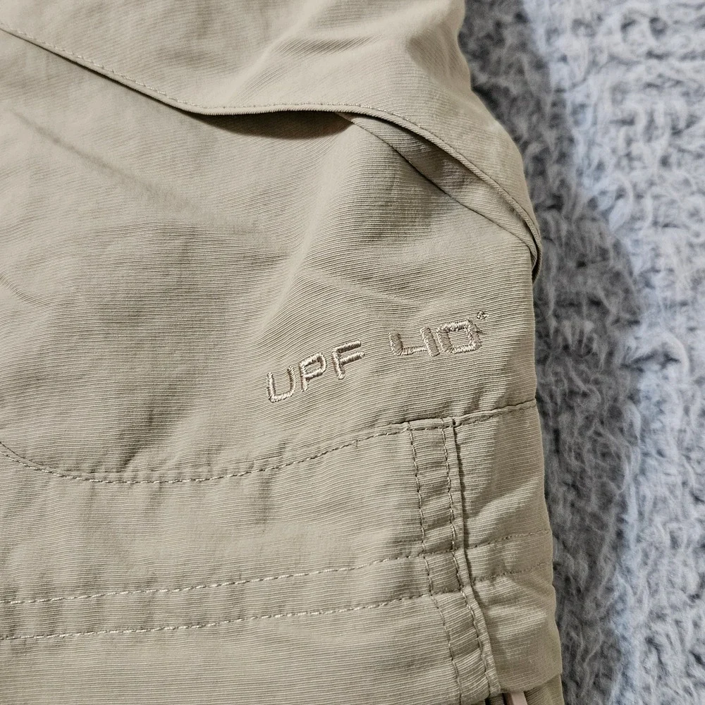 K-Way Convertible Cargo Hiking Pants Mens 34 x 31 Khaki UPF 40 Quick Dry Utility